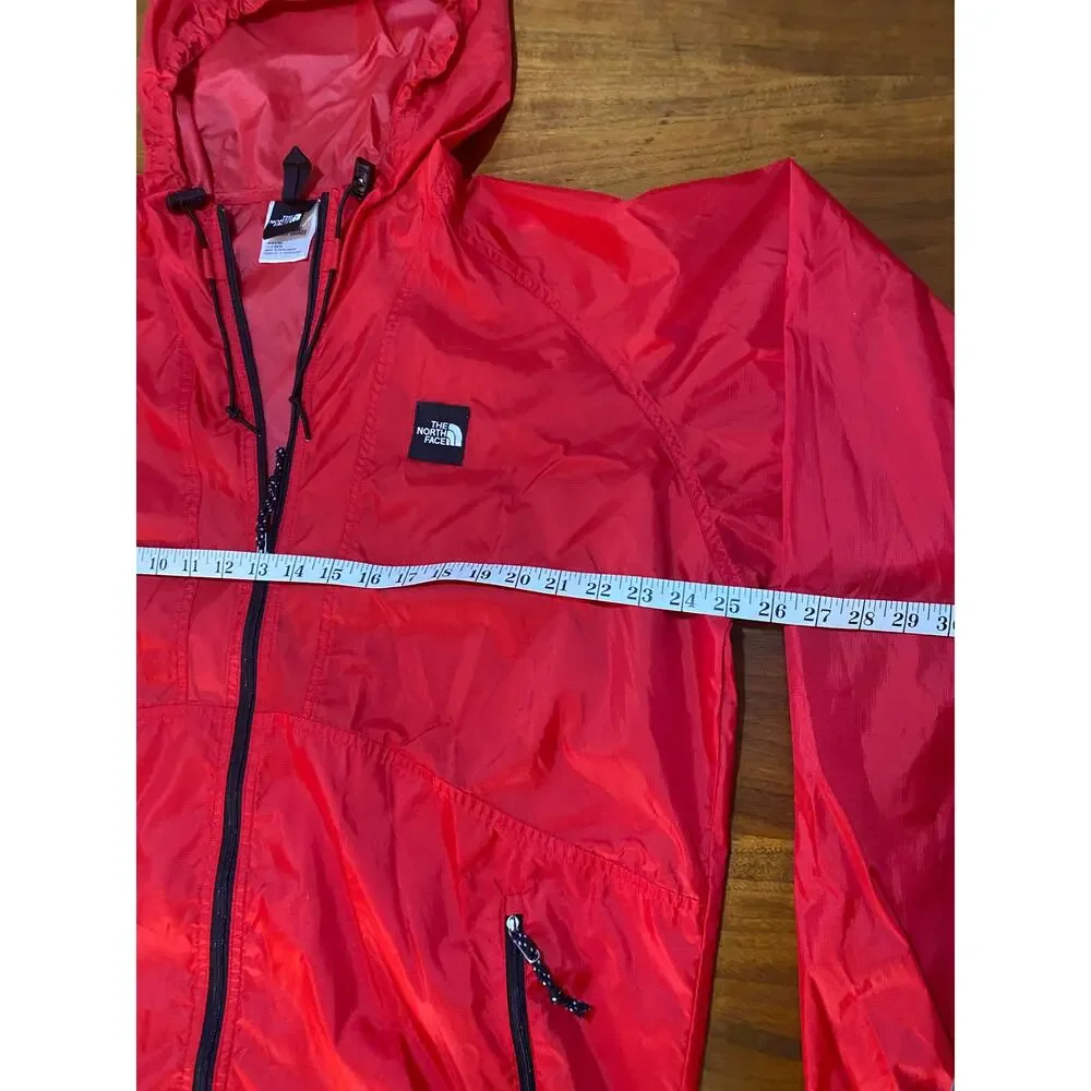 Red The North‎ Face Lightweight Hooded Windbreaker | Rain Trail Jacket (Men's L)